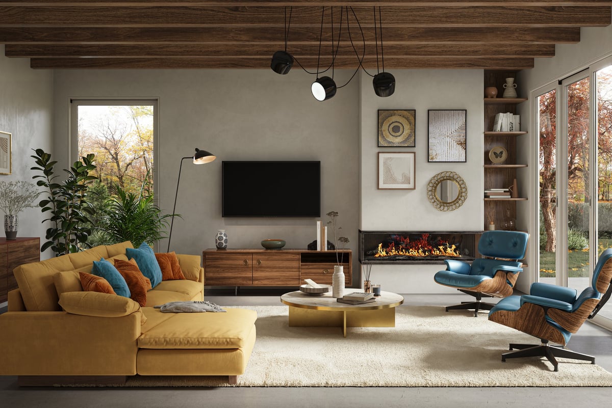 Modern living room renovation